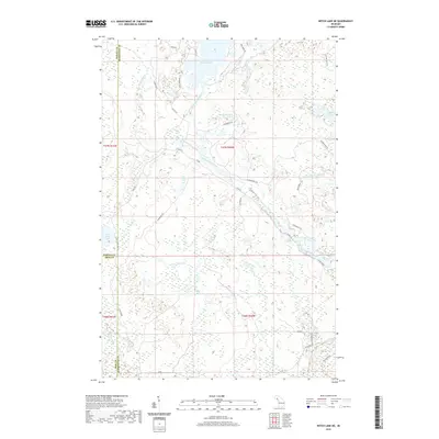 2019 Map of Witch Lake NE, 2019 Print