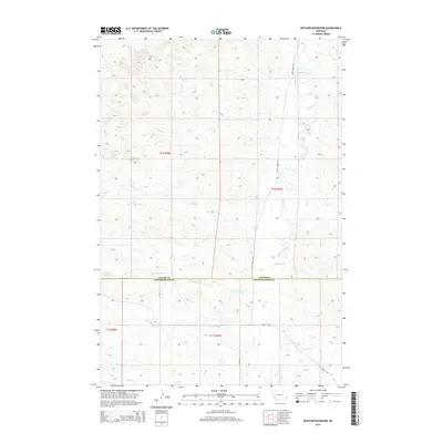 2014 Map of Witcher Reservoir, 2014 Print