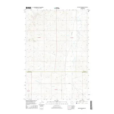2017 Map of Witcher Reservoir, 2017 Print
