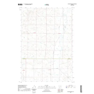 2020 Map of Witcher Reservoir, 2020 Print
