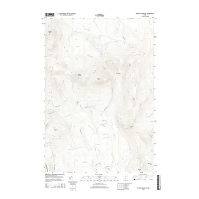 2014 Map of Witham Mountain, 2014 Print