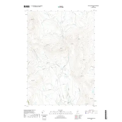 2018 Map of Witham Mountain, 2018 Print
