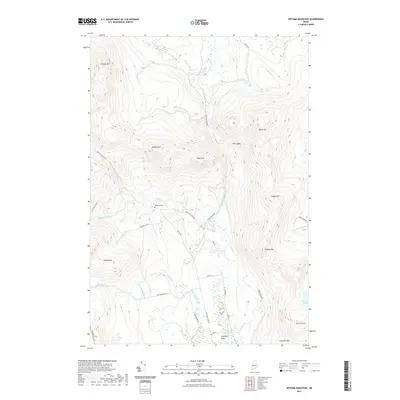 2021 Map of Witham Mountain, 2021 Print