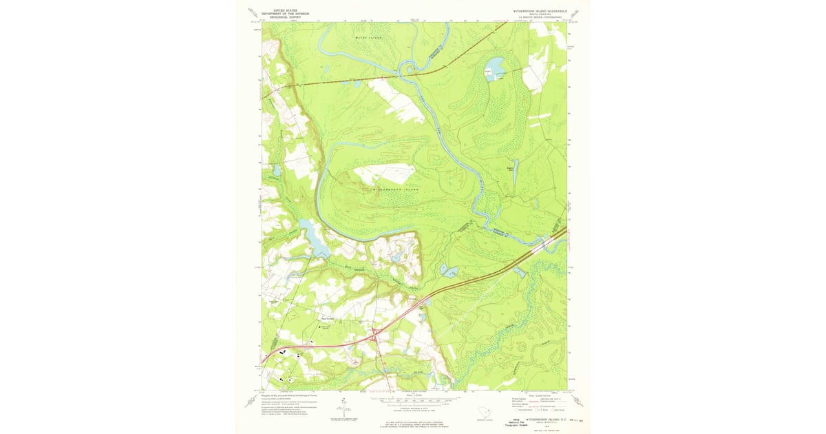 Lake Fryer NE Texas 1976 Original Vintage USGS Topo Map: (1976) Map