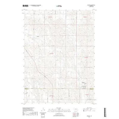 2017 Map of Wolbach, 2017 Print