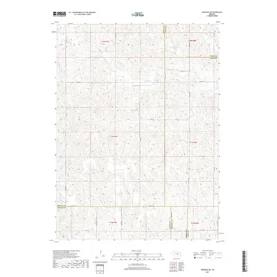 2017 Map of Wolbach NE, 2017 Print