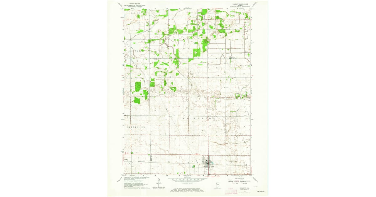 1960s Maps of Wolcott IN Pastmaps - Wolcott White County In Usgs Topo 1962 P1964 Og 1200x630 