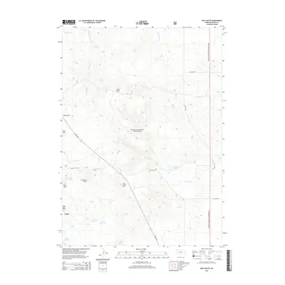 2014 Map of Wolf Butte, 2014 Print