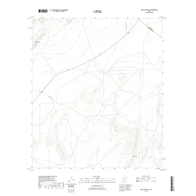 2019 Map of Wolf Camp Hills, 2019 Print