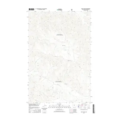 2014 Map of Wolf Coulee, 2014 Print