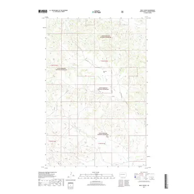 2017 Map of Wolf Coulee, 2017 Print