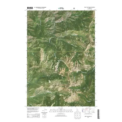 2013 Map of Wolf Fang Peak, 2013 Print