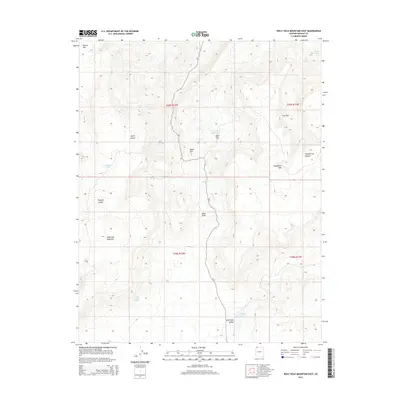 2014 Map of Wolf Hole Mountain East, 2014 Print