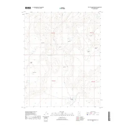 2018 Map of Wolf Hole Mountain East, 2018 Print