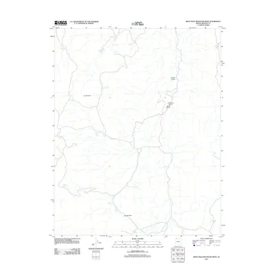 2011 Map of Wolf Hole Mountain West, 2011 Print