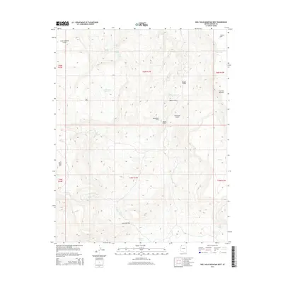 2014 Map of Wolf Hole Mountain West, 2014 Print