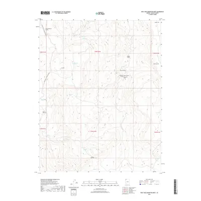 2018 Map of Wolf Hole Mountain West, 2018 Print