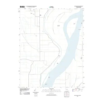 2010 Map of Wolf Island, 2010 Print