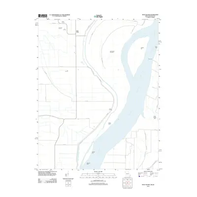 2012 Map of Wolf Island, 2012 Print