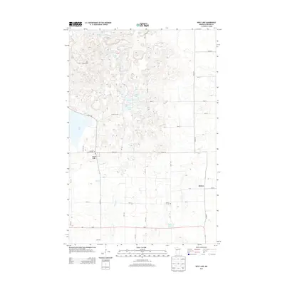 2013 Map of Wolf Lake, 2013 Print