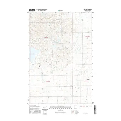 2016 Map of Wolf Lake, 2016 Print