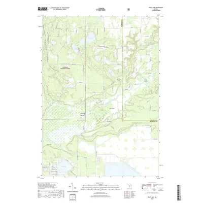 2019 Map of Wolf Lake, 2019 Print