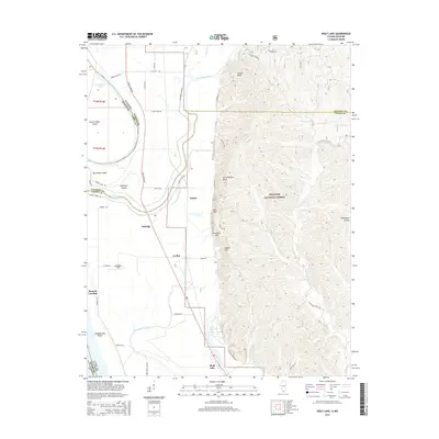 2015 Map of Wolf Lake, 2015 Print