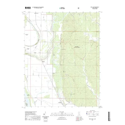 2021 Map of Wolf Lake, 2021 Print