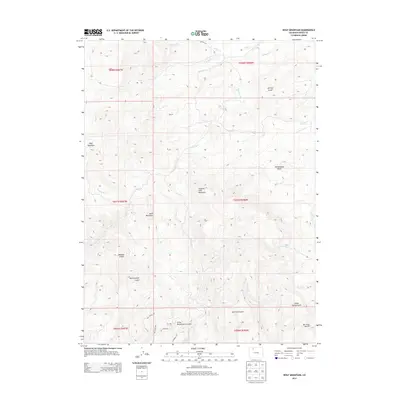 2013 Map of Wolf Mountain, 2013 Print