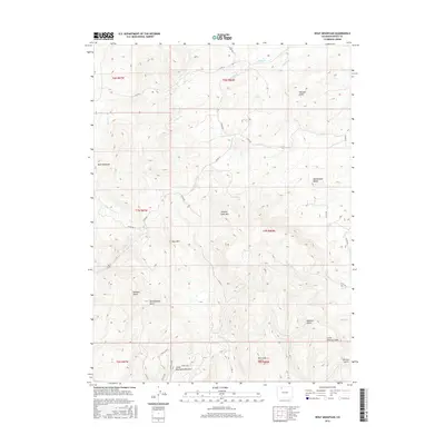 2016 Map of Wolf Mountain, 2016 Print