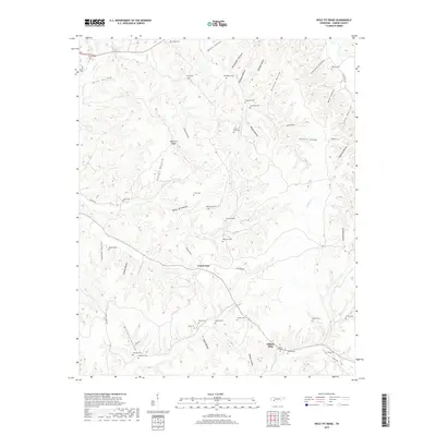 2019 Map of Wolf Pit Ridge, 2019 Print
