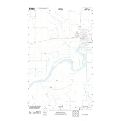 2011 Map of Wolf Point, 2011 Print