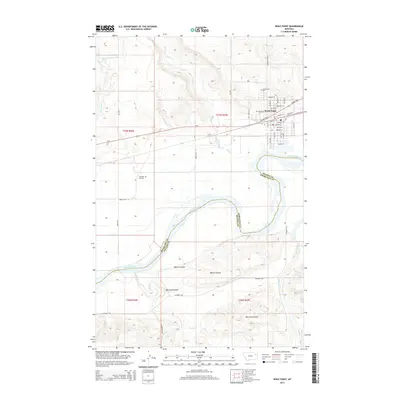2014 Map of Wolf Point, 2014 Print