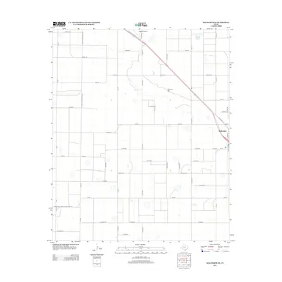 2012 Map of Wolfforth NE, 2012 Print