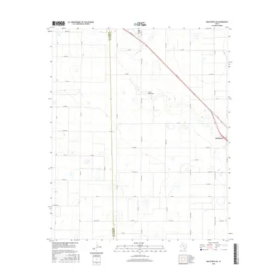 2016 Map of Wolfforth NE, 2016 Print