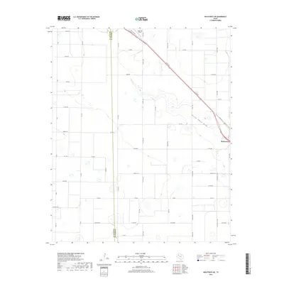 2019 Map of Wolfforth NE, 2019 Print