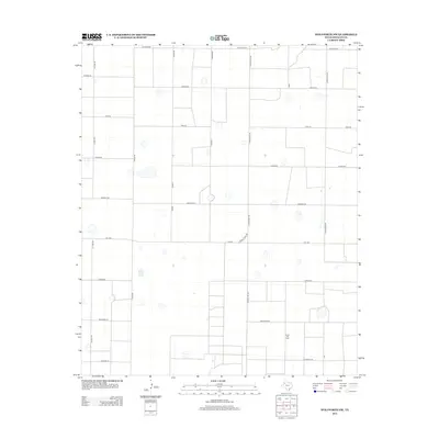2012 Map of Wolfforth NW, 2012 Print
