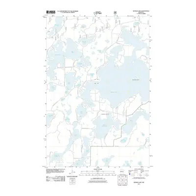 2011 Map of Woman Lake, 2011 Print