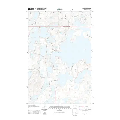 2013 Map of Woman Lake, 2013 Print