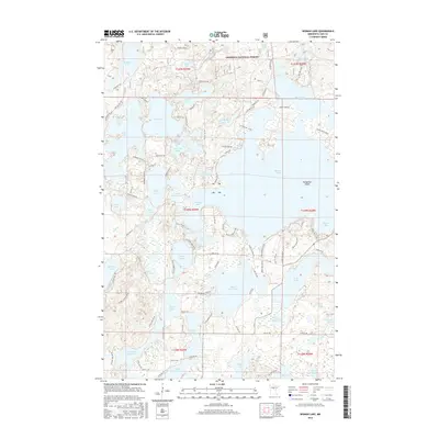 2016 Map of Woman Lake, 2016 Print