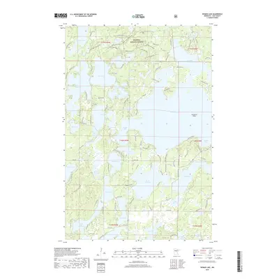 2019 Map of Woman Lake, 2019 Print