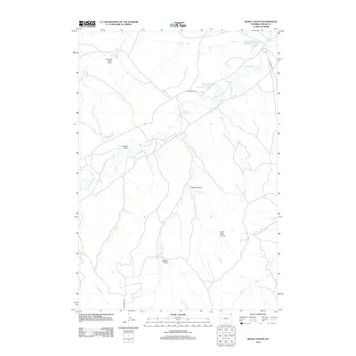 2012 Map of Wood Canyon, 2012 Print