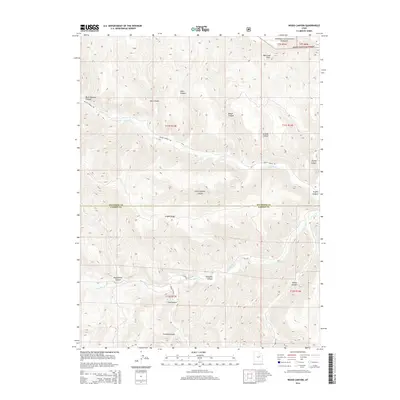 2014 Map of Wood Canyon, 2014 Print