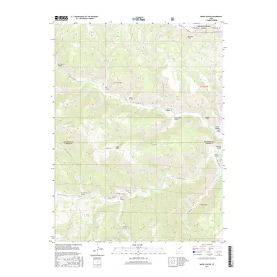 2017 Map of Wood Canyon, 2017 Print