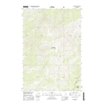 2017 Map of Wood Hump, 2017 Print