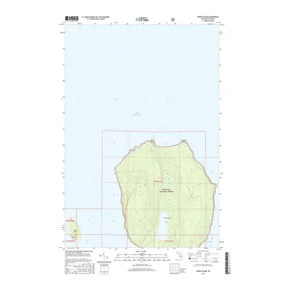 2017 Map of Wood Island, 2017 Print