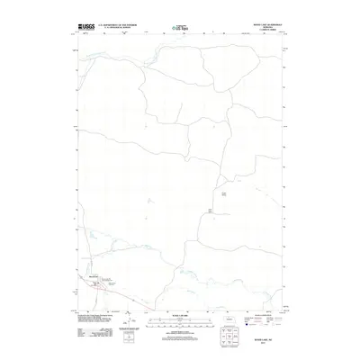 2011 Map of Wood Lake, 2011 Print