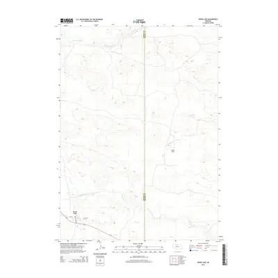 2014 Map of Wood Lake, 2014 Print