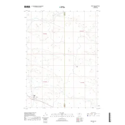2017 Map of Wood Lake, 2017 Print