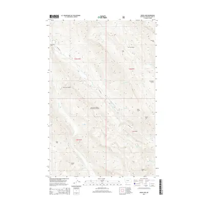 2014 Map of Wood Lake, 2014 Print